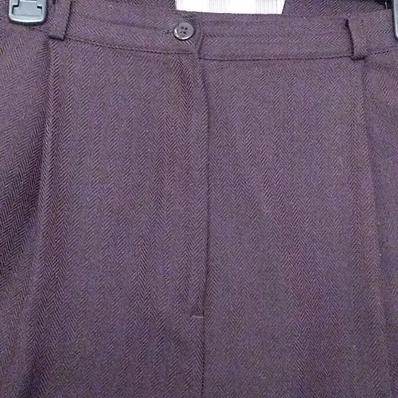 Liz Baker dark brown tweed trousers - Picture 3 of 7